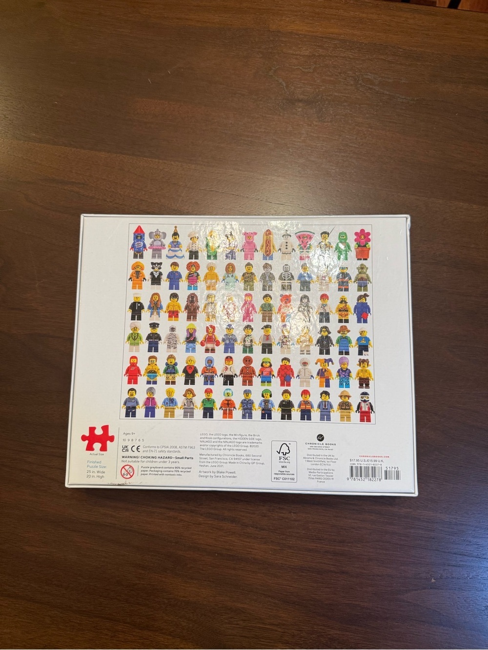 LEGO Minifigure Puzzle NEW - Colorful Minifigures (White) - Picture 2 of 2